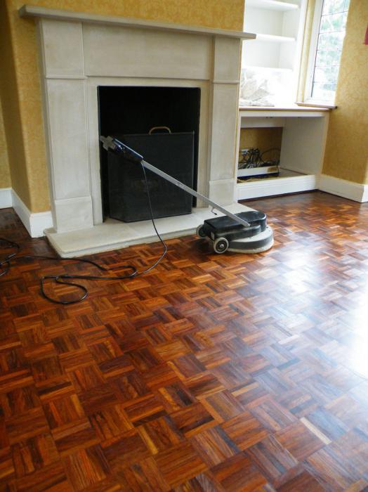 the restoration of the parquet in Moscow