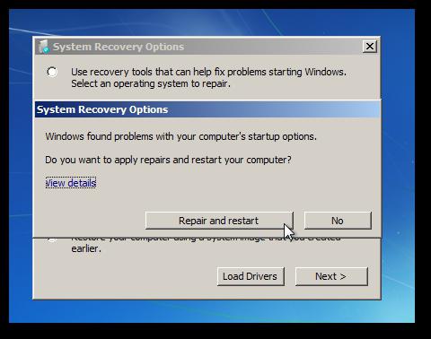 Przywracanie bootloadera Windows 7 ręcznie