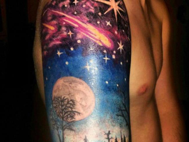 o Valor de a lua tatuagem