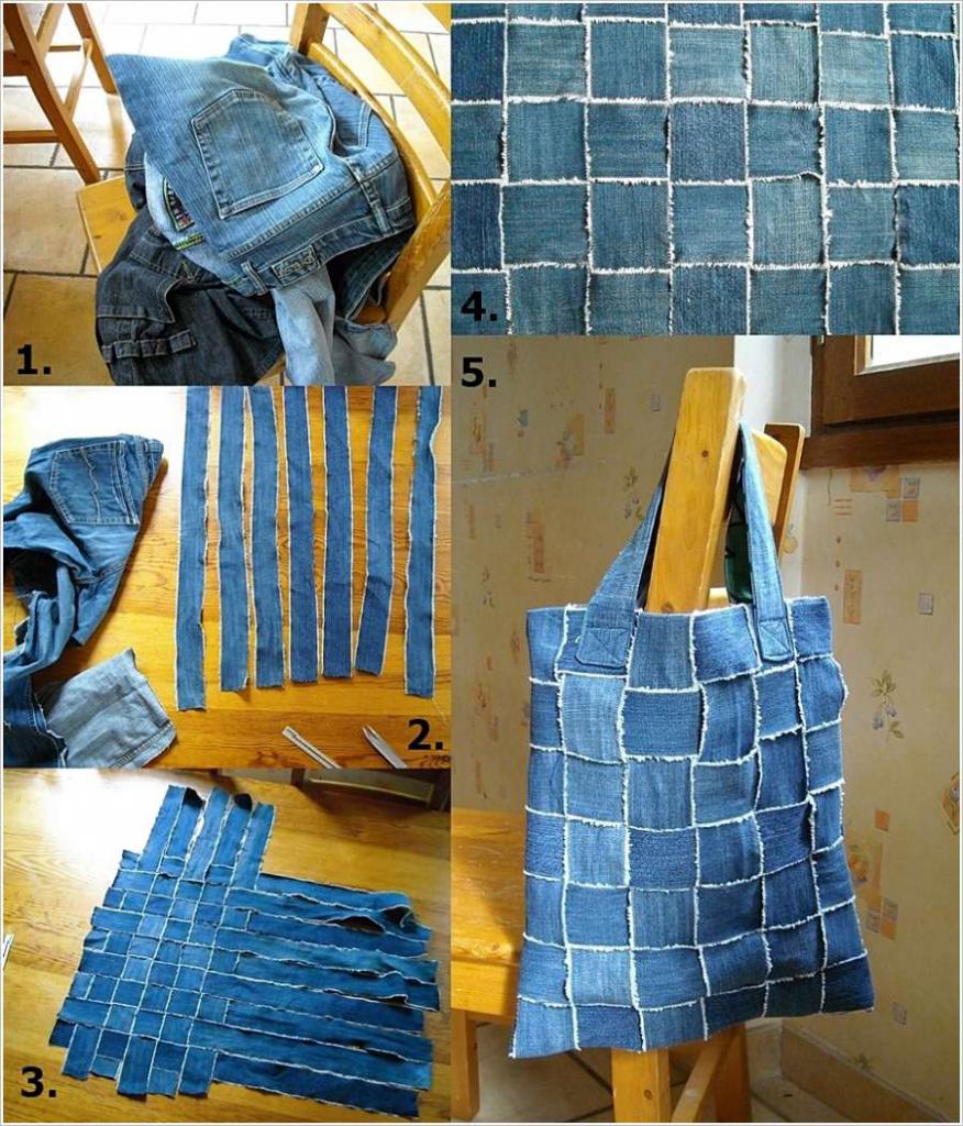 weave bags from strips