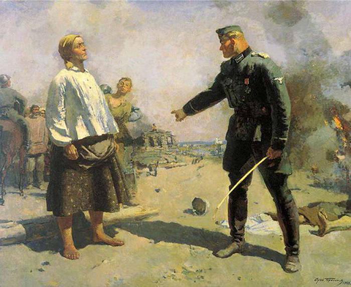 the artist Sergei Gerasimov in the war