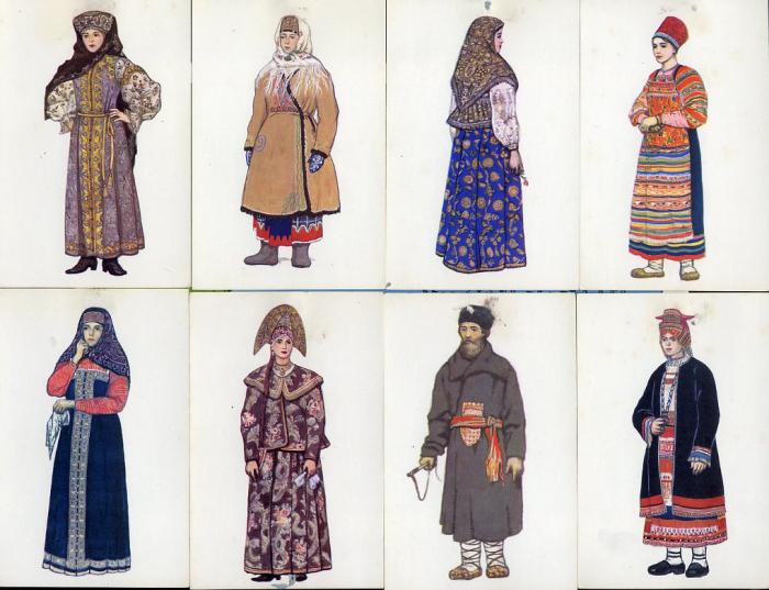 folclórica russa vestuário