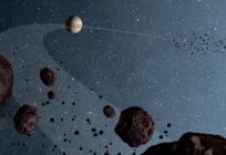 Beschreibung Asteroidengürtel des Sonnensystems. Die Asteroiden des Gurtes