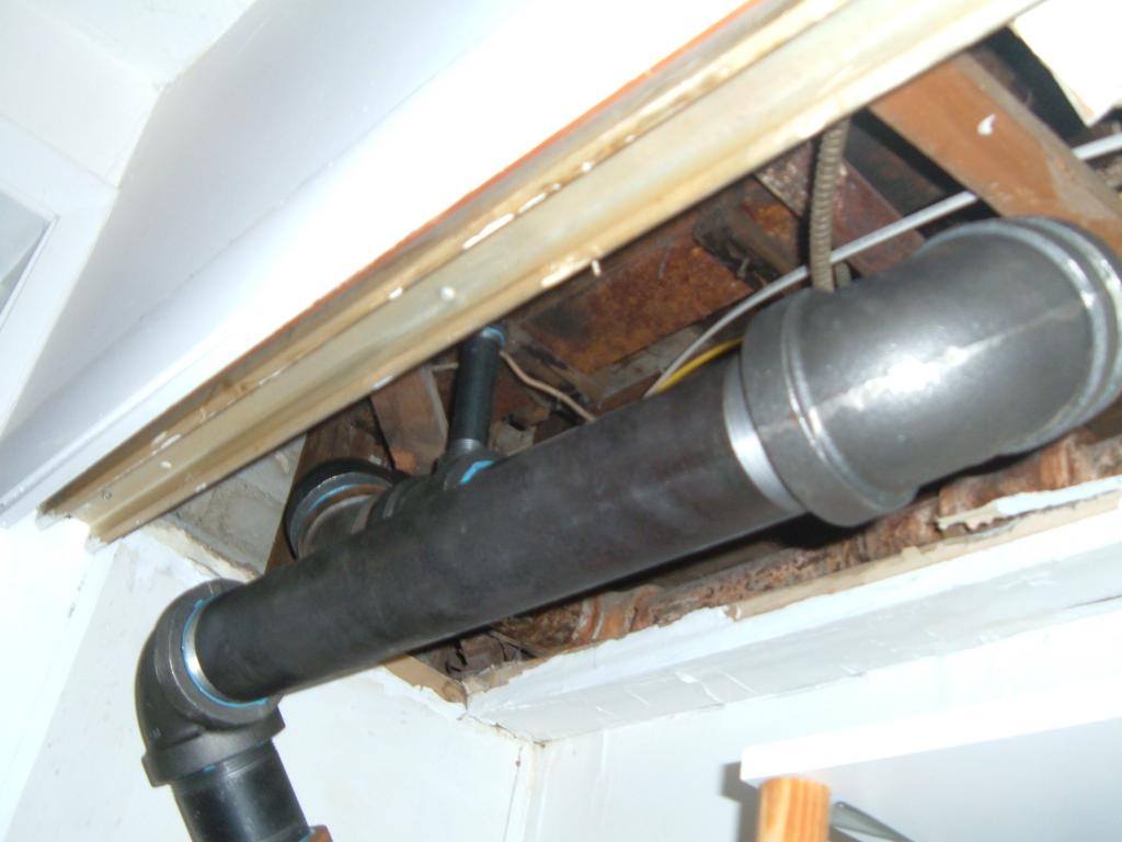replace sewer riser