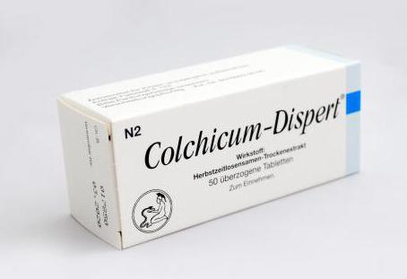 Колхицин таблеткі