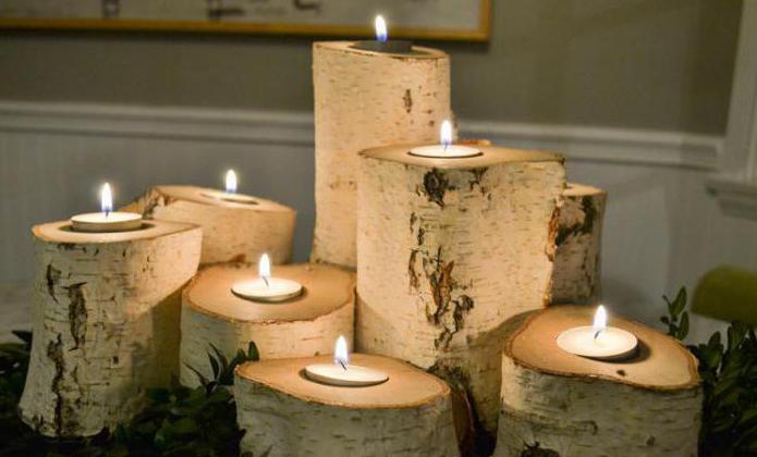 Kerzenhalter aus Holz mit Ihren Händen
