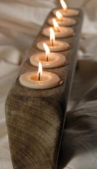 Jak zrobić świeczniki z drewna własnymi rękami