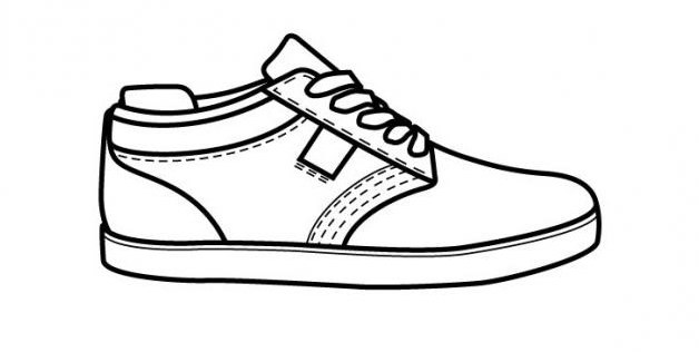 cómo dibujar zapatillas de deporte por etapas