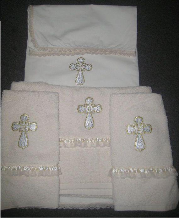  baptismal towel Terry 