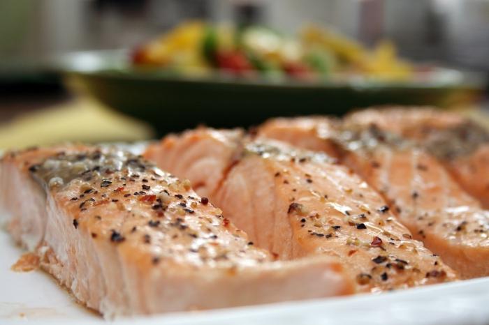 baked salmon in the microwave