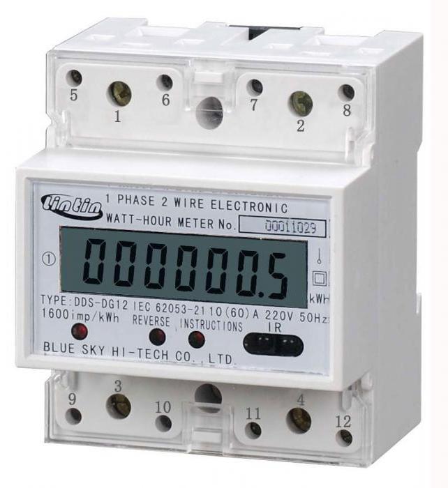 installation and connection three-phase meter direct connection