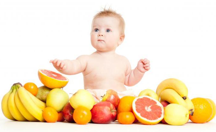 as frutas podem ser uma criança de 11 meses