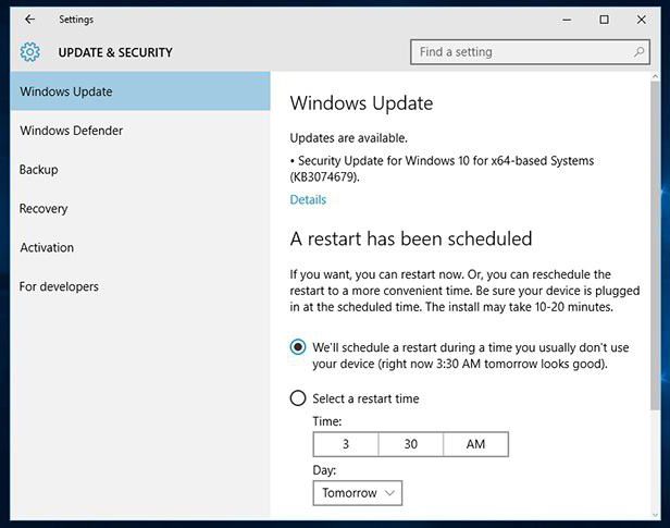 windows 10 is not updated through the update center