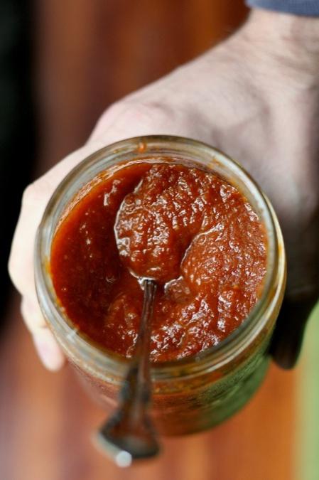 la Pieza de salsa de tomate en invierno