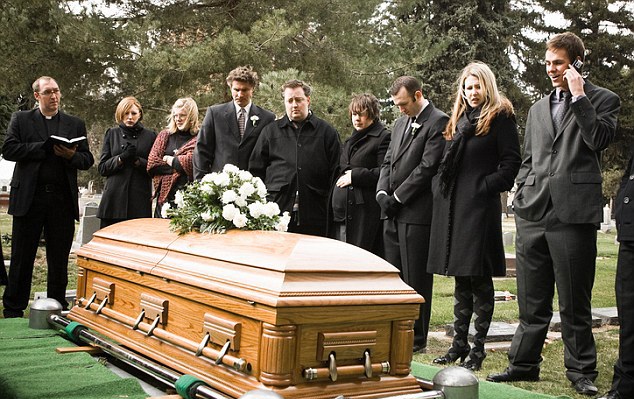 had a funeral, coffin