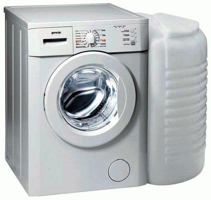washing machine with water tank