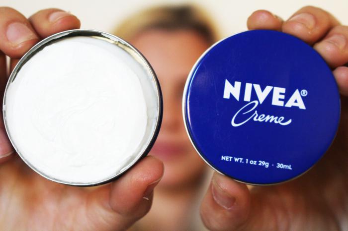review of the Nivea cream blue package