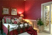 Red Wallpaper in interior living spaces