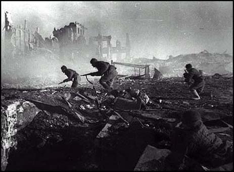 Gliederung in den Schützengräben von Stalingrad