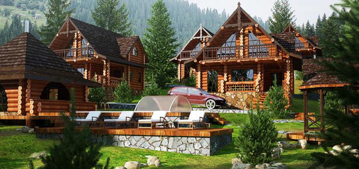 Private holiday in the Carpathian mountains in the summer