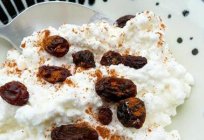 Benefit, harm, calories - cottage cheese with raisins