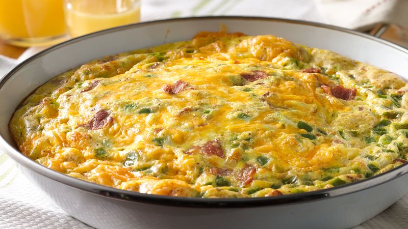 make an omelet in a pan with milk photo
