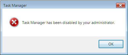 't open task Manager