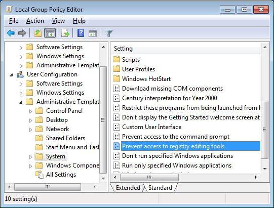 local group policy Editor Windows 7