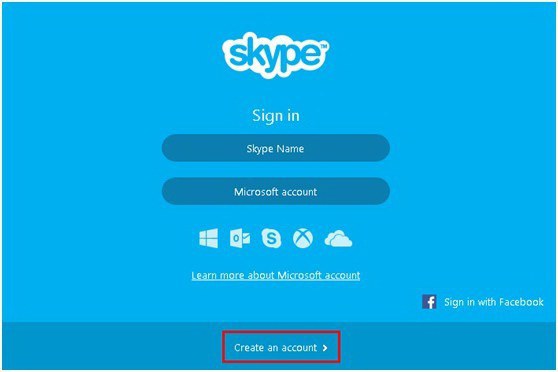 كيفية التسجيل في Skype