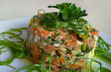Salat dubok Rezept mit Huhn Foto