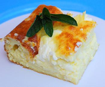 cottage cheese casserole without flour and semolina