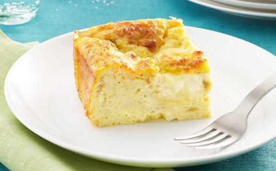cottage cheese casserole in the oven photo