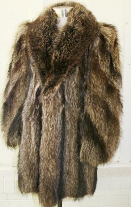 casaco de pele de nutria viajante