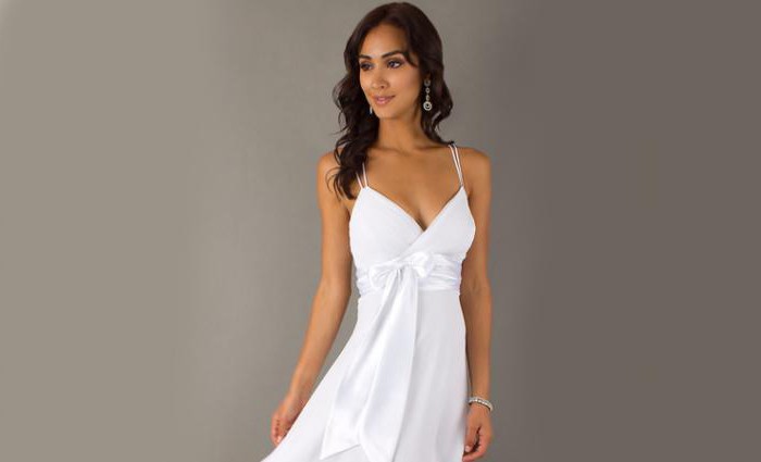 vestido de coctel blanco