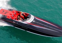 The speed of the boat: design features and engine