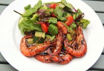 Salad with tiger shrimp: recipe with photos