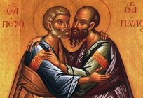 Day of the Holy apostles Peter and Paul. Birthday Paul