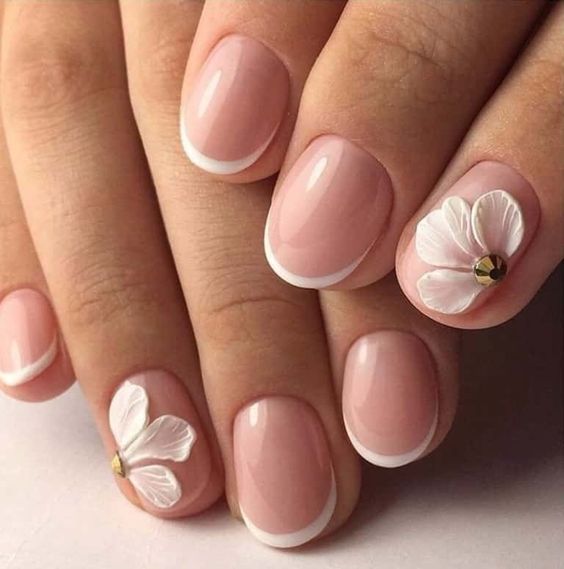 French on short nails