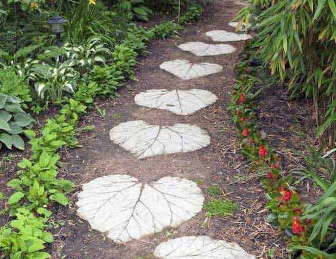unusual paths in the garden