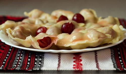 dumplings with frozen cherries recipe