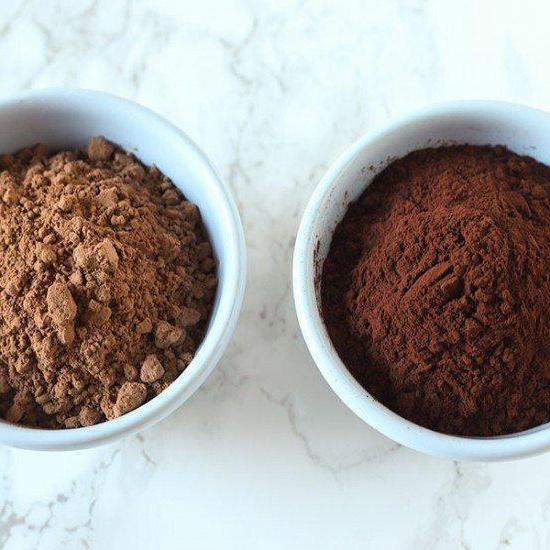 lo que significa алкализованный de cacao en polvo