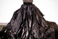Dresses made of garbage bags with your hands: instruction, photo