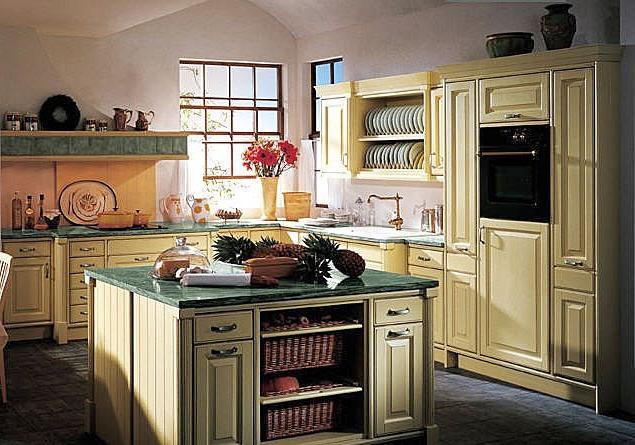 muebles de cocina en el estilo de la provenza