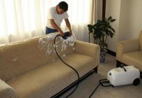 Reinigung der Couch zu Hause: Methoden