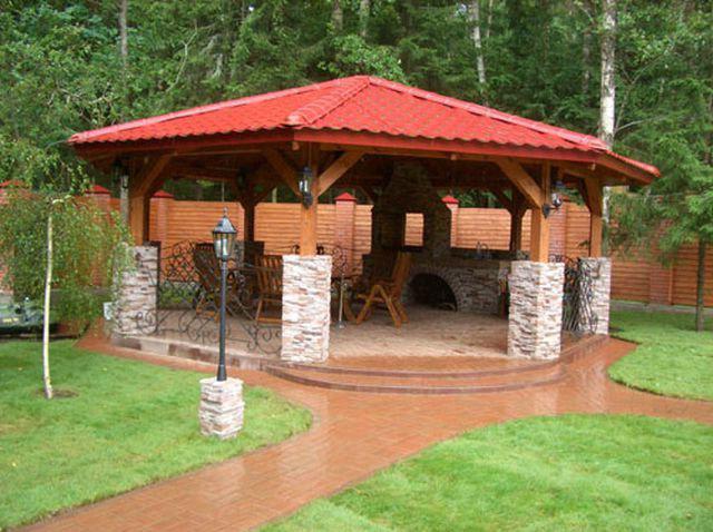 project summer gazebos with BBQ
