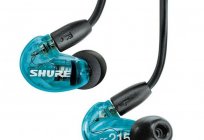 Shure SE215: revisão de ouvido comentários