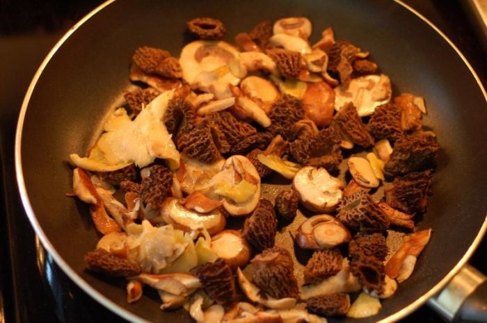 wie zu Kochen die Pilze Morcheln