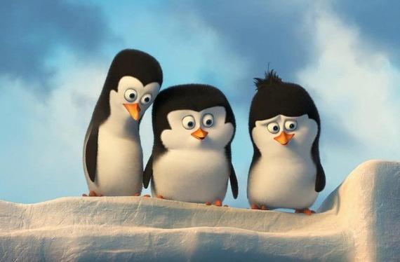 'madagascar' tres pingüino