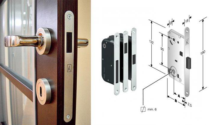 not closed magnetic latch for interior doors