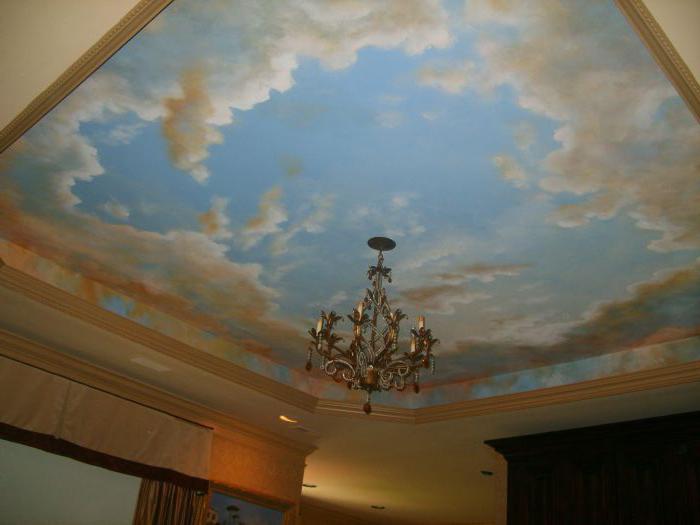 painted ceiling with own hands